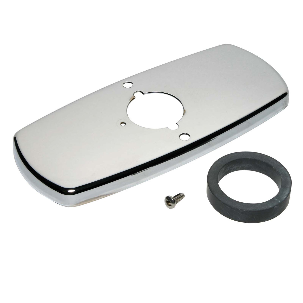 Sloan ETF-607-A Brass Trim Plate for 4" Centerset Optima Plus Lavatory Sensor Faucets Chrome