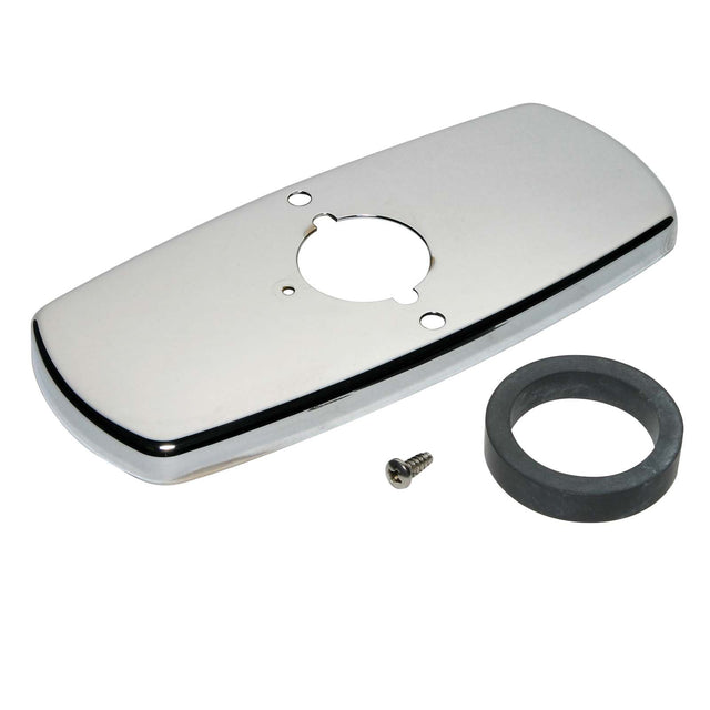 Sloan ETF-607-A Brass Trim Plate for 4" Centerset Optima Plus Lavatory Sensor Faucets Chrome