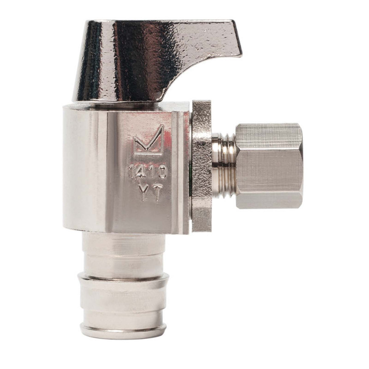 Sioux Chief 130-G2W0C 1/2" x 1/4" PEX (F1960) x Compression 1/4-Turn Angle Stop Valve Brass (Lead Free)