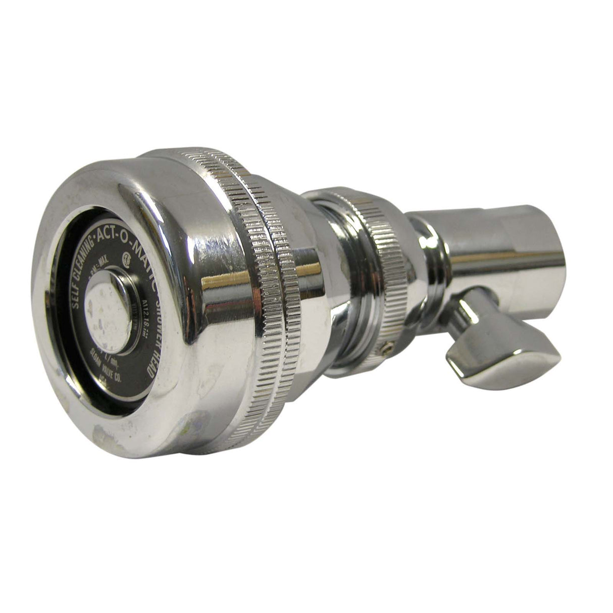AC-11-2.5 Sloan Act-O-Matic 4020100 AC-11 Brass Water Saving Shower Head, 2-1/2", 2.5 gpm, Polished Chrome