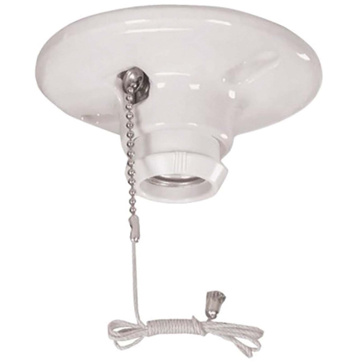 Eaton 659-BOX 2-Piece Pull Cord Receptacle, White, 250 V