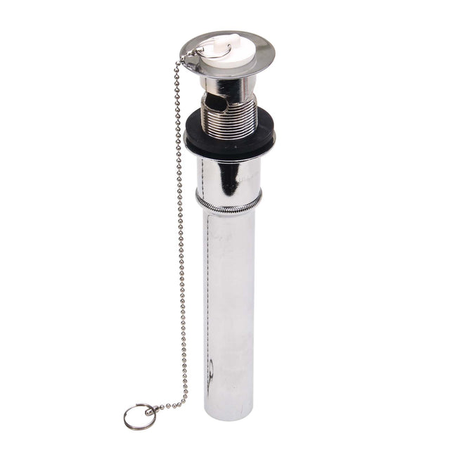 PlumbMaster Approved 50651 1-1/4" dia x 12" L Chrome 22 Gauge Two-Piece Style Lavatory P.O. Plug Assembly