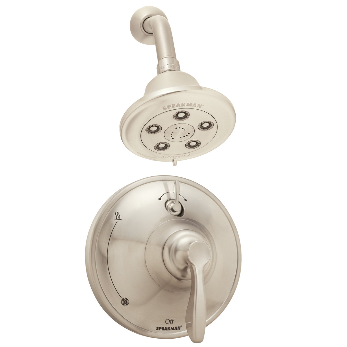 Speakman SLV-10410-BN Chelsea Diverter Trim and Shower Combination (Valve not included) Brushed Nickel Finish - 2.5 GPM