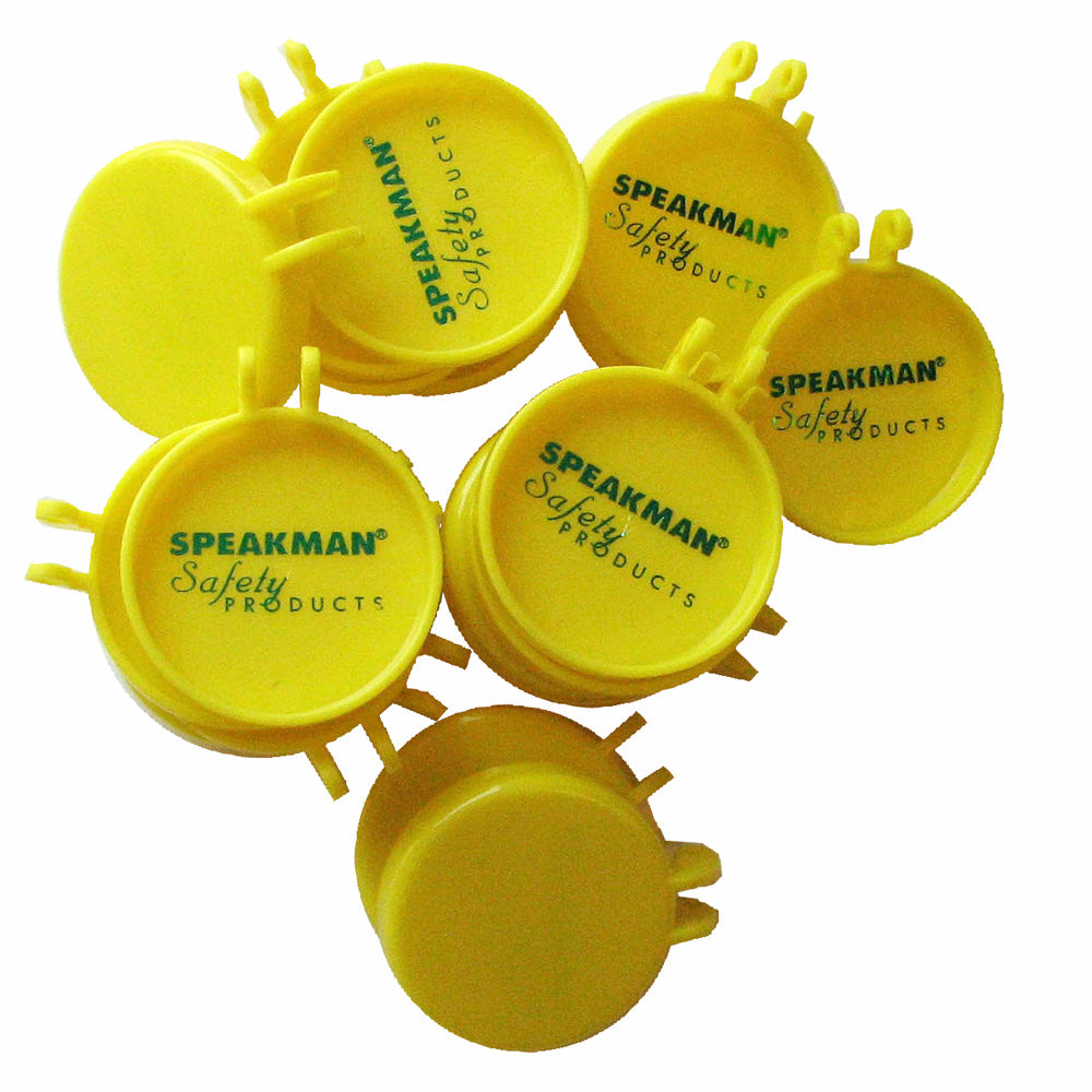 Repair Part RPG07-0104 Yellow Flip Caps for Eyewash - 20 Pack