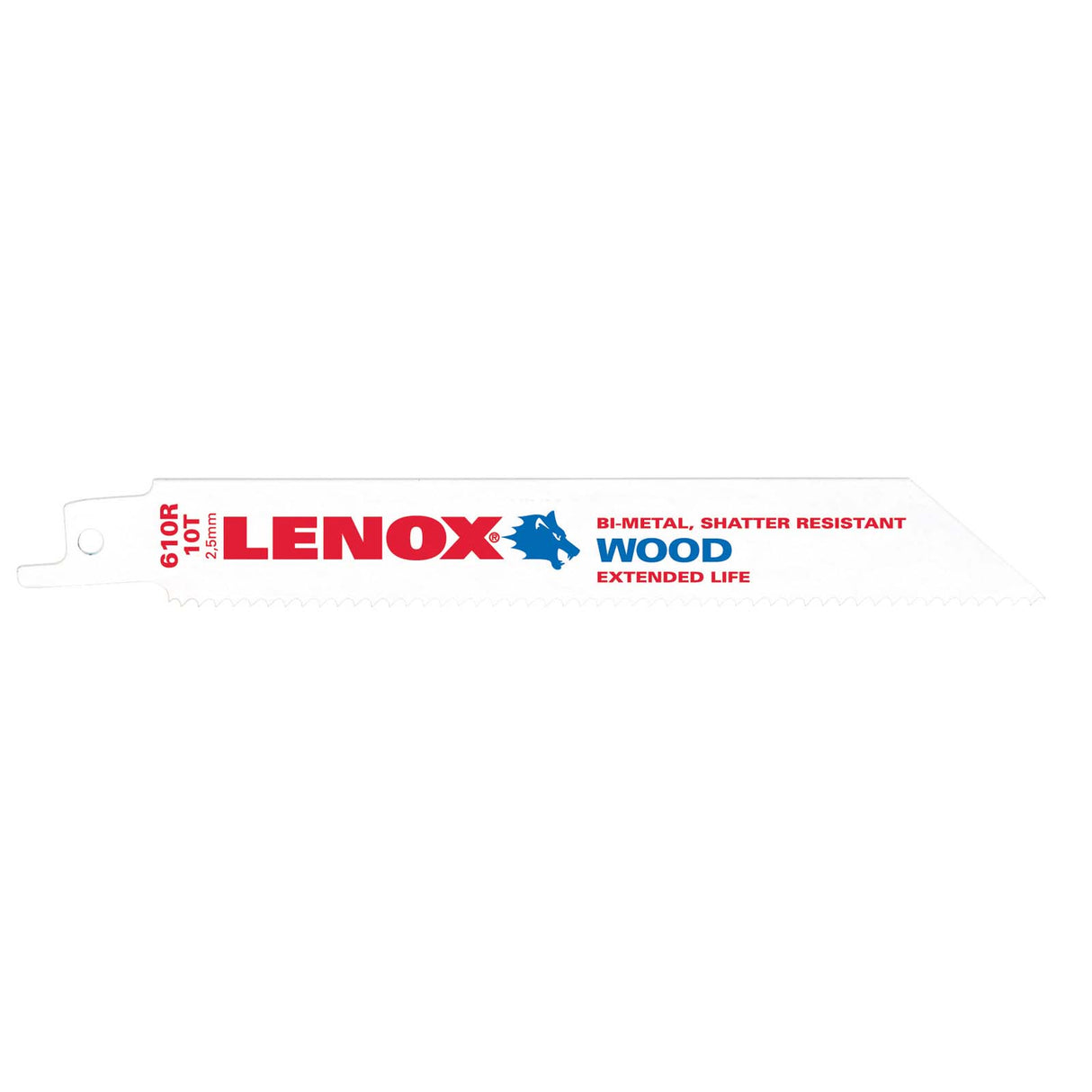 Lenox 20562610R 6" 10TPI Reciprocating Saw Blade, Wood/Plastic/Alum (5 pack)