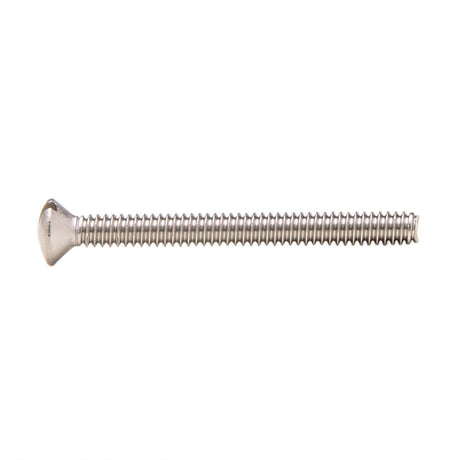 PlumbMaster Approved 35640 39 Oval Head Handle Screw (Bulk), #10-24 x 2", Chrome Plated
