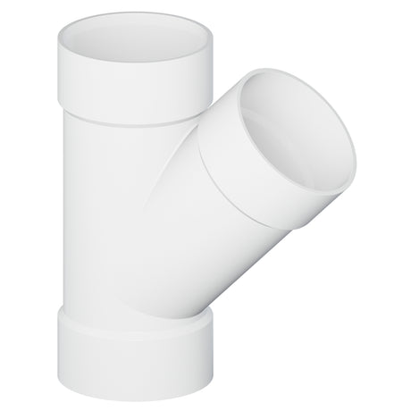 Tigre 36-6558 4" Hub PVC Pipe Wye 45° White