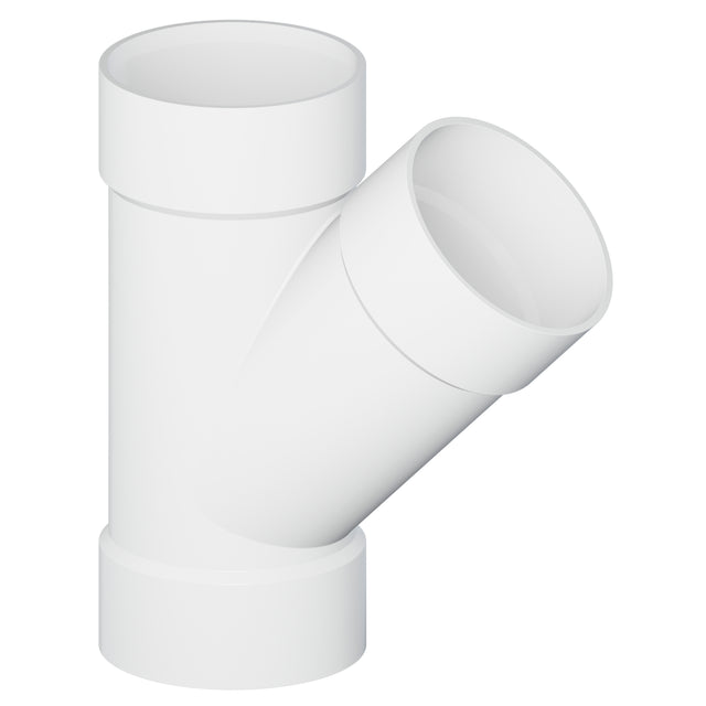 Tigre 36-6558 4" Hub PVC Pipe Wye 45° White