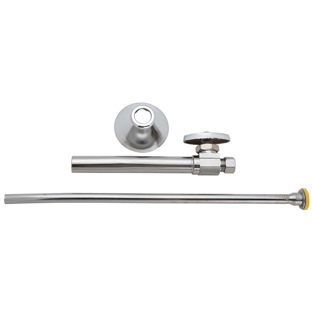 BrassCraft CS403DLX C 1/2" Sweat x 3/8" OD Compression Brass (Lead Free) Toilet Supply Stop Kit