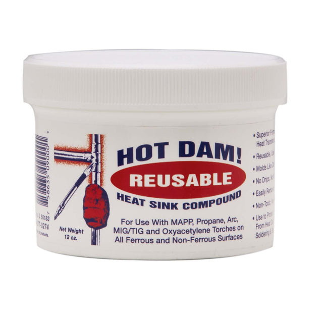 PlumbMaster Approved 97277 Red Hot Dam Heat Stopper, 3/4 lb