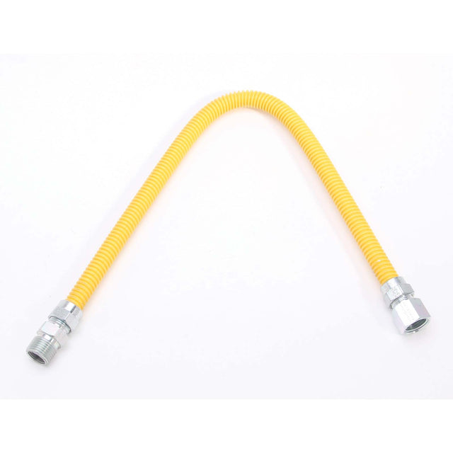 1/2" Female x 1/2" Male 24" L Dormont Stainless Steel Gas Connector