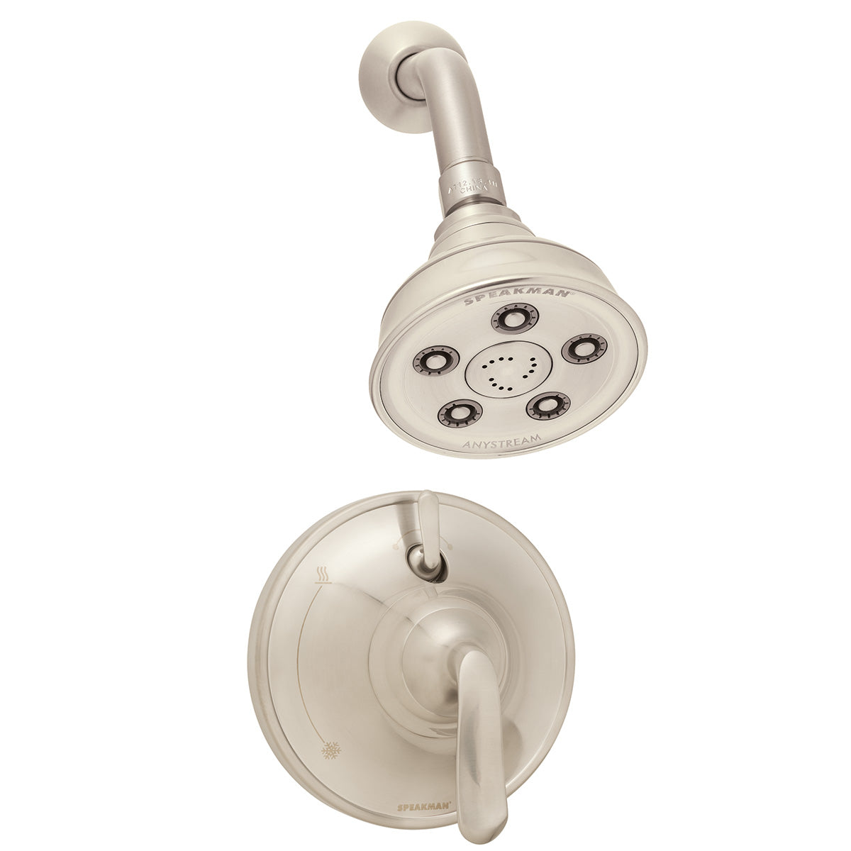 Speakman Caspian SM-7410-P-BN Shower System with Diverter Valve Brushed Nickel Finish - 2.5 GPM