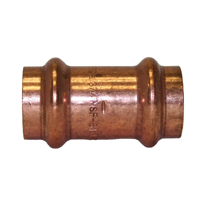 1/2" Press APOLLOPRESS Copper Coupling with Stop