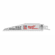 Milwaukee 48-00-5701 6" 8TPI Sawzall Blades, The Wrecker, Metal, Plastic, Wood (5 pack)