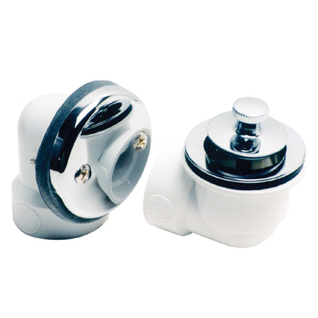 PVC SCH 40 Lift-N-Turn Half Waste Kit Chrome Plated