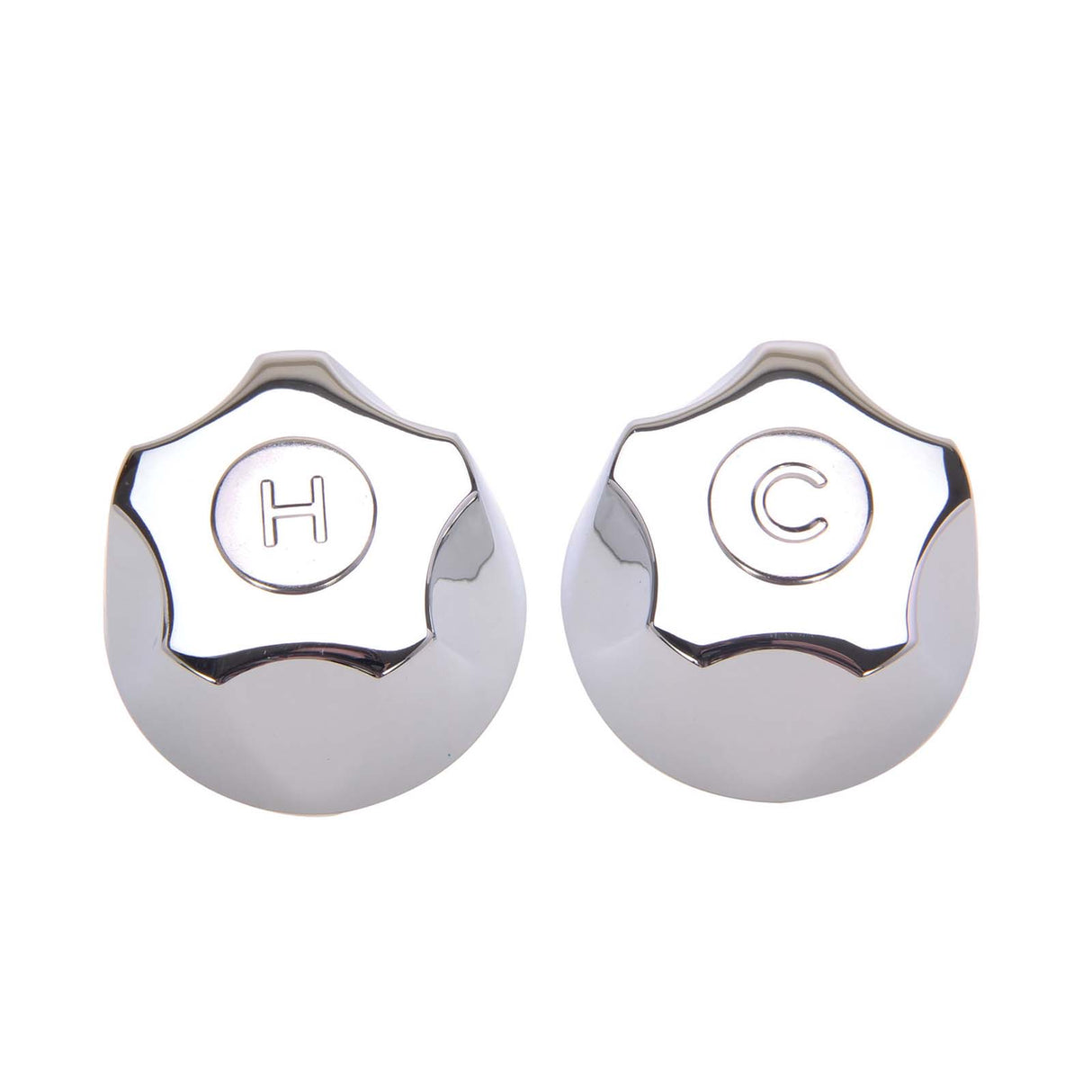 PlumbMaster Approved 24137 9ho Chrome Metal Hot and Cold Handle Pak without Bushing
