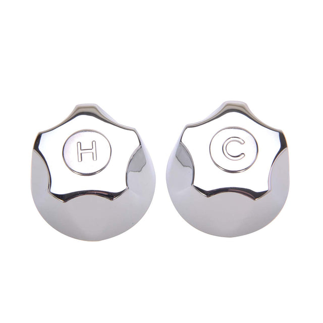 PlumbMaster Approved 24137 9ho Chrome Metal Hot and Cold Handle Pak without Bushing