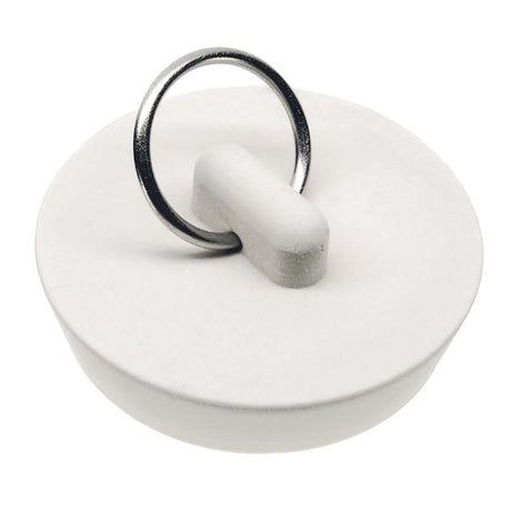 PlumbMaster Approved 35979 Rubber Drain Stopper with 1-5/8" Split Type Ring White