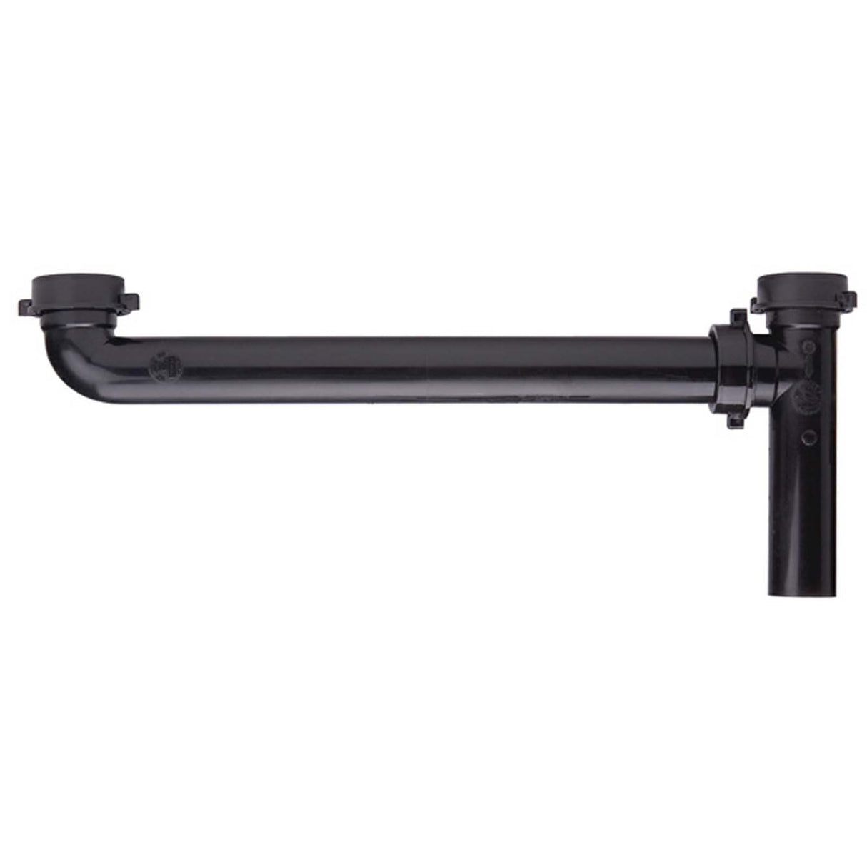 Sioux Chief 230-261616101 1-1/2 x 16" Polypropylene Plastic End Outlet Waste with Baffle Black