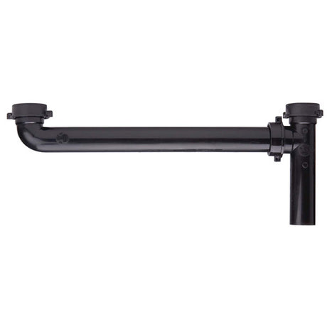 Sioux Chief 230-261616101 1-1/2 x 16" Polypropylene Plastic End Outlet Waste with Baffle Black