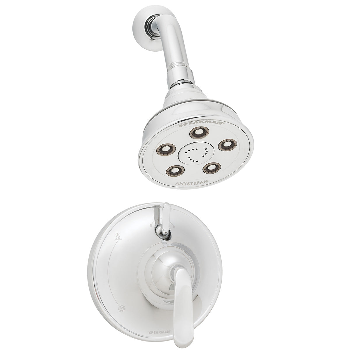 Speakman Caspian SM-7410-P Shower System with Diverter Valve Polished Chrome Finish - 2.5 GPM