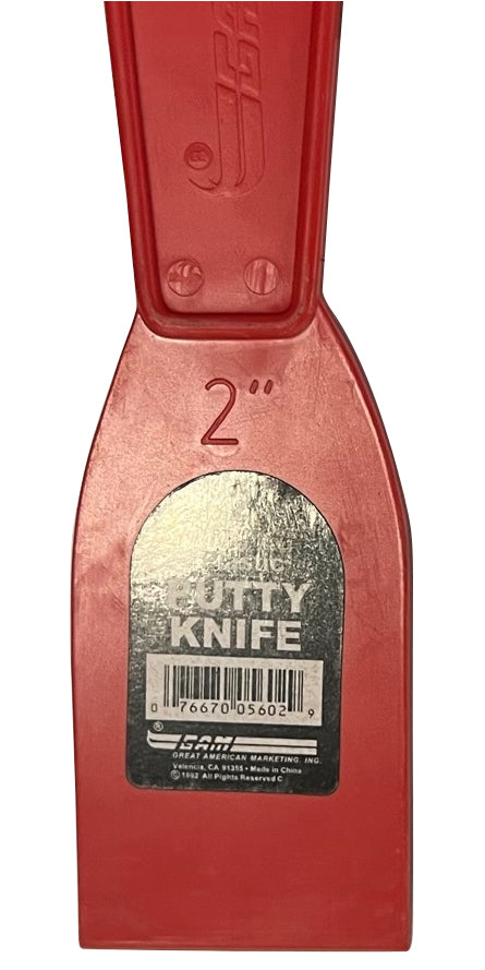 PlumbMaster Approved 63345 High-Carbon Steel Professional Grade Flex Putty Knife, 2"