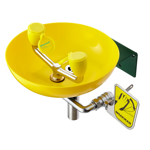 Traditional Series SE-495 Eye and Face Wash Plastic Bowl Wall Mount System