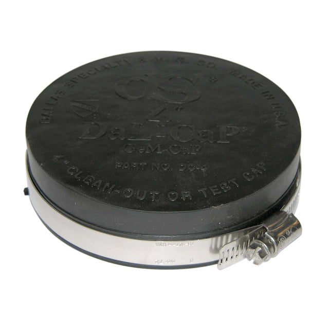 IPS Corp 83714 4" Flexible PVC Test Cap with Stainless Steel Clamp