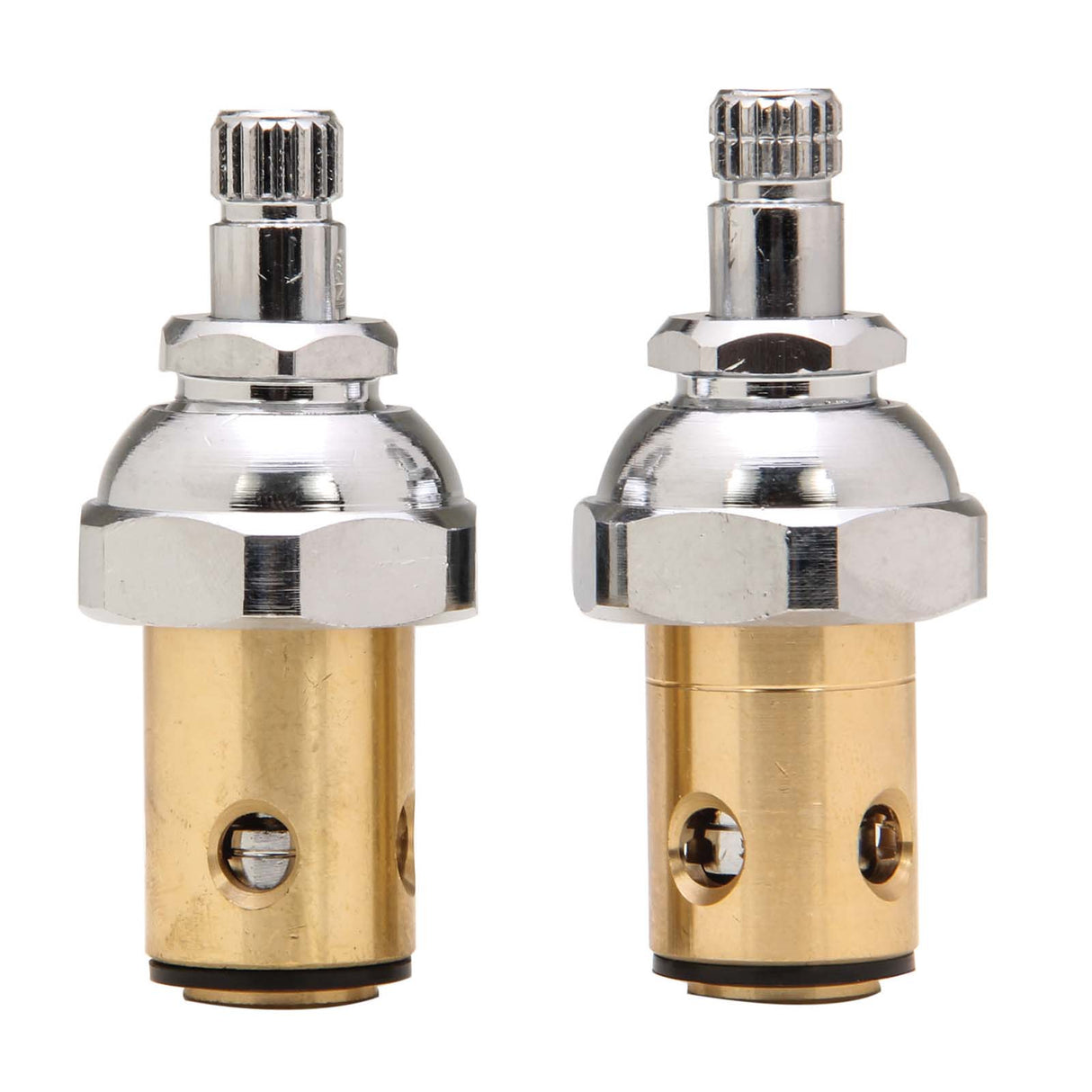 PlumbMaster Approved 11015NL No-Lead Right Hand Hot and Left Hand Cold Stem with Barrel for T&S Brass Faucets (Pair)