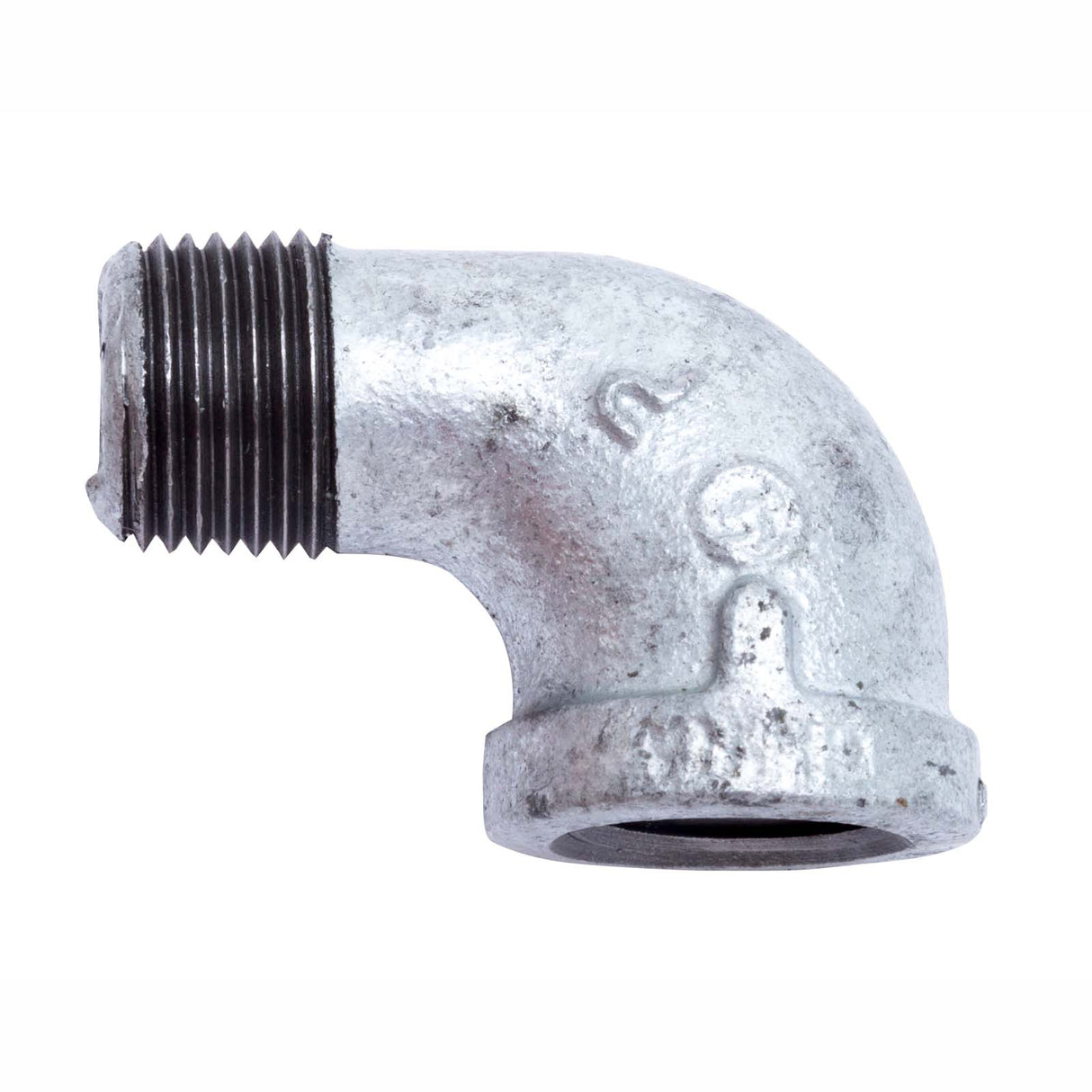 PlumbMaster Approved 94706 2" FIP x MIP Galvanized Steel 90 deg Street Elbow
