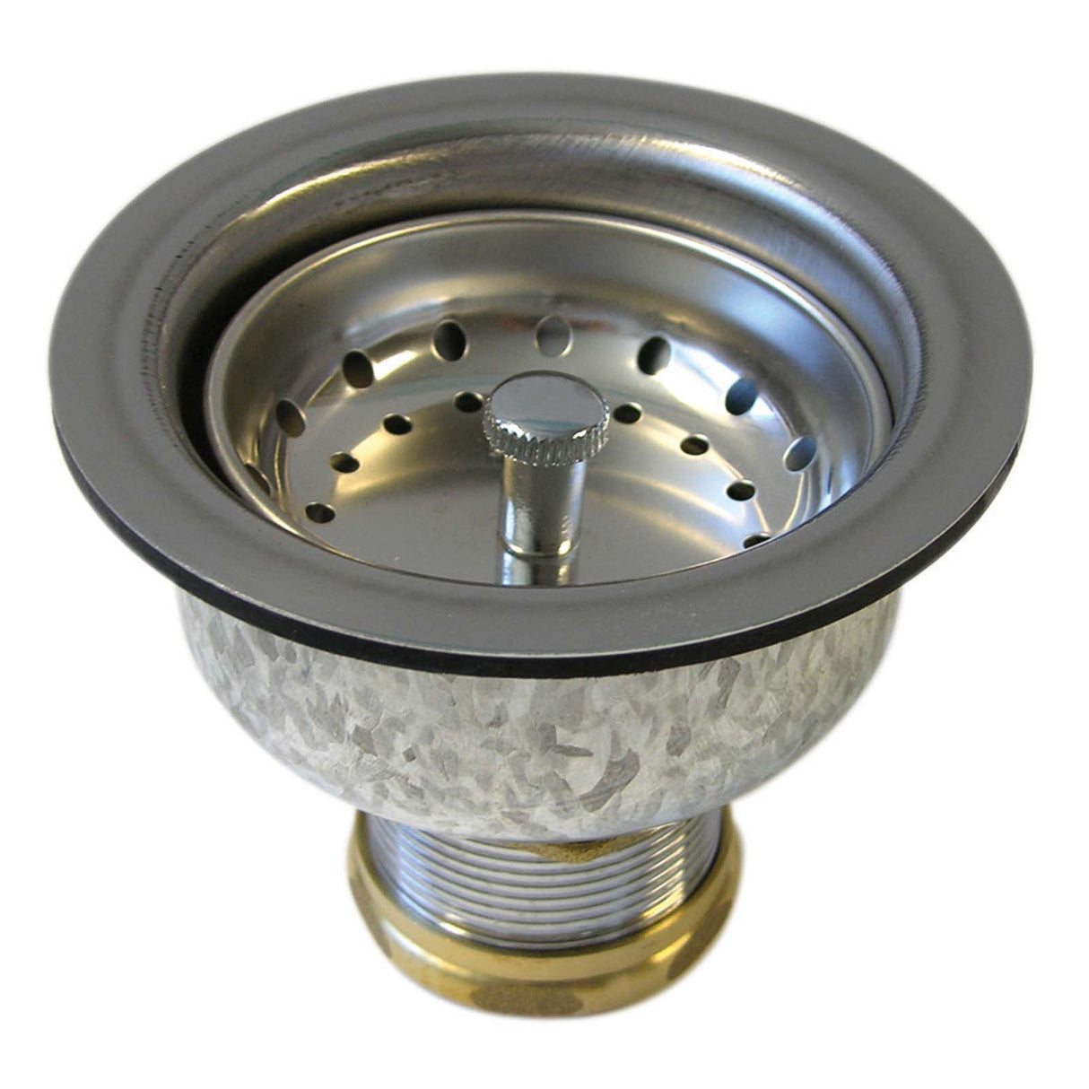 3-1/2 x 4" Opening Stainless Steel Basket Sink Strainer (Boxed)