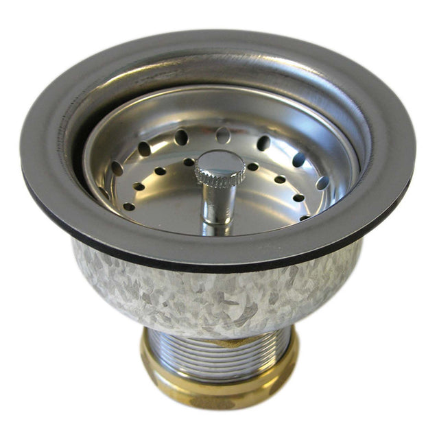 3-1/2 x 4" Opening Stainless Steel Basket Sink Strainer (Boxed)