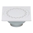 IPS Corp 82325 9 x 9" PVC Bell Trap Drain with Outlet Fits 3 or 4" SCH 40 DWV Pipe