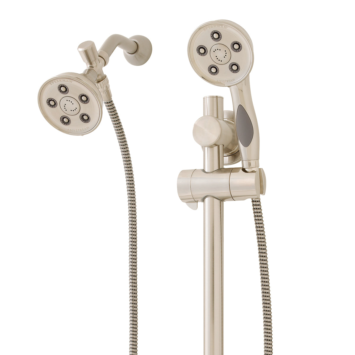 Speakman Caspian VS-123014-BN Hand Shower with Shower Head Brushed Nickel Finish - 2.5 GPM