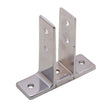 PlumbMaster Approved 66386 Zamac Two Ear Urinal Screen Bracket, Chrome Plated