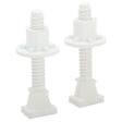 PlumbPerfect 425-PB Glass-Filled Nylon Closet Bolt with Nut, 5/16" x 2-1/2"