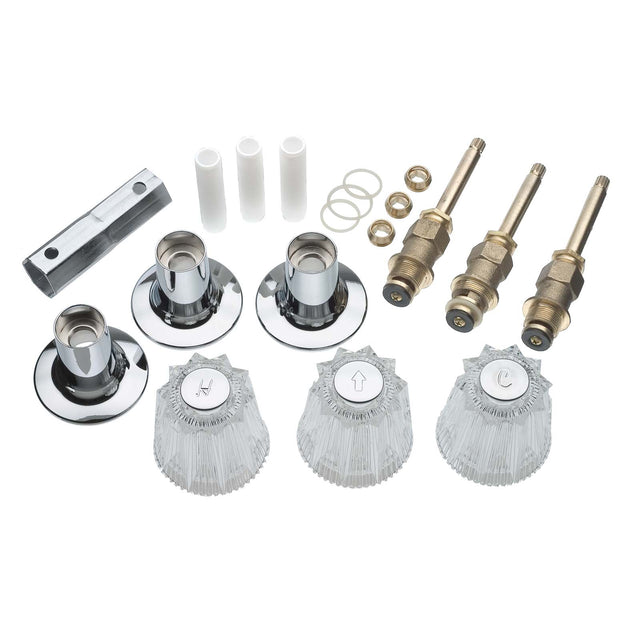 3-Handle Remodeling Trim Kit For Price Pfister Windsor Tub and Shower