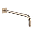 Lura S-2572-BBZ Wall Mounted Rain Shower Arm & Flange in Brushed Bronze