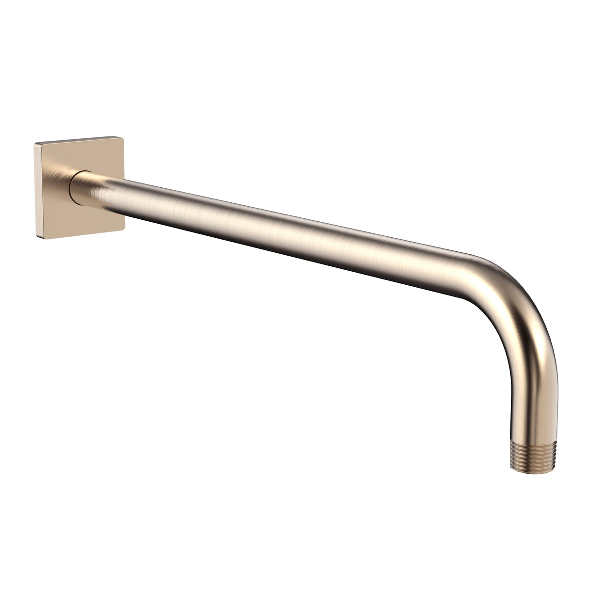 Lura S-2572-BBZ Wall Mounted Rain Shower Arm & Flange in Brushed Bronze