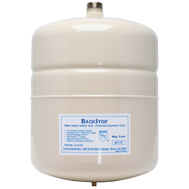 3/4" NPT Epoxy Coating Carbon Steel Pressurized Potable Water Thermal Expansion Tank, 4.5 Gallon