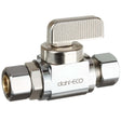 3/8" Brass (Lead Free) 1/4-Turn Straight Valve