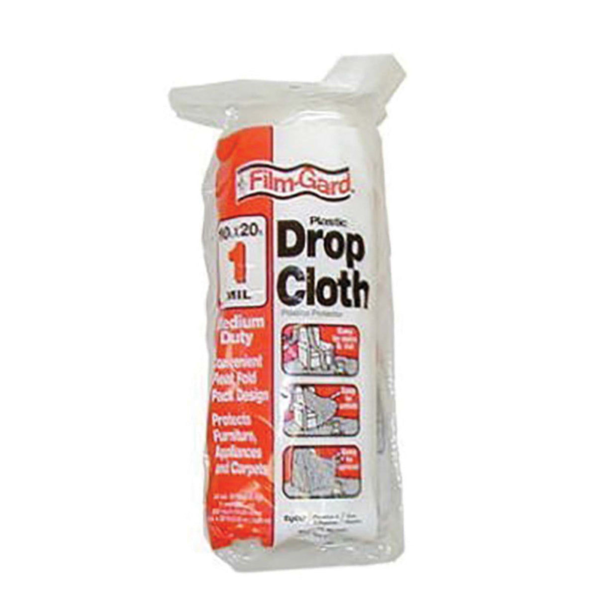 PlumbMaster Approved 61584 Plastic Drop Cloth, 9 ft x 12 ft