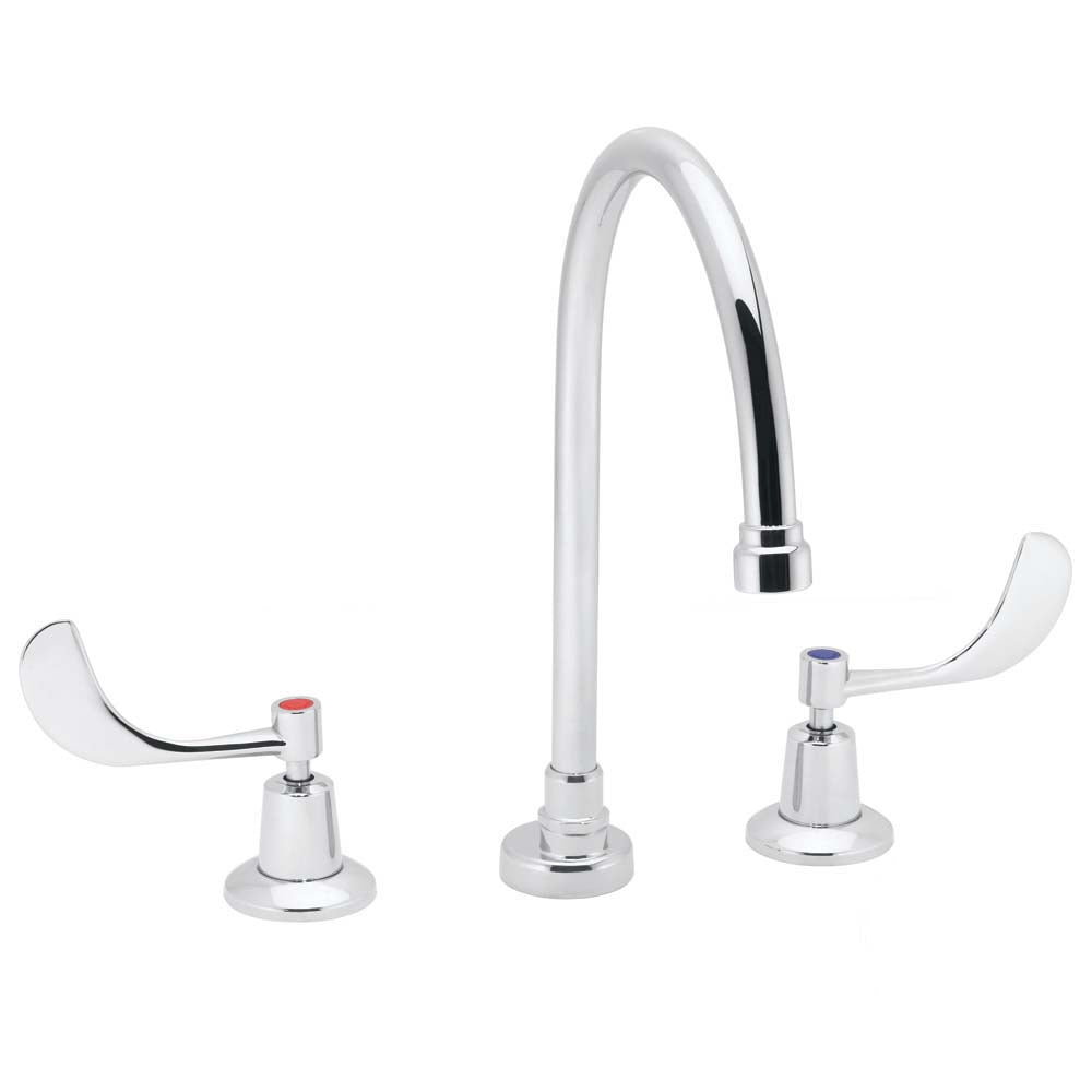 Commander 8 In. Gooseneck Widespread Lavatory Faucet