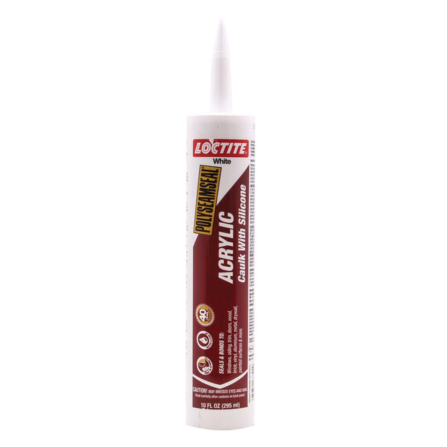 Loctite 1507600 Acrylic Caulk, 10 oz, White