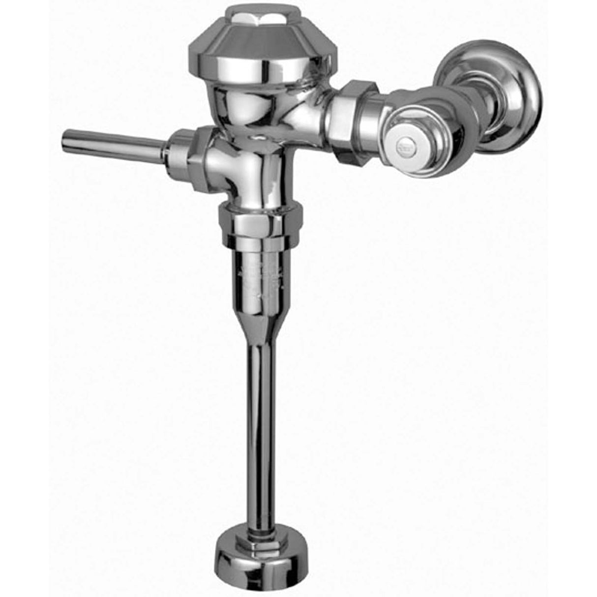 Zurn AquaFlush Z6003-WS1-YB-YC Chrome Plated Brass Exposed Urinal Flush Valve with Top Spud Connection, 1 gpf, 3/4" IPS