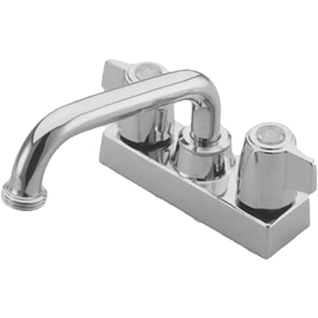 Kingston Brass KB470 Brass Deck Mount 4" Centerset Laundry Faucet, 2 gpm, Polished Chrome