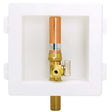 LSP 0B-817LL 1/2" x 1/4" MIP x Compression Assembled (Lead-Free) Ice Maker Box with Water Hammer Arrester with MIP Valves