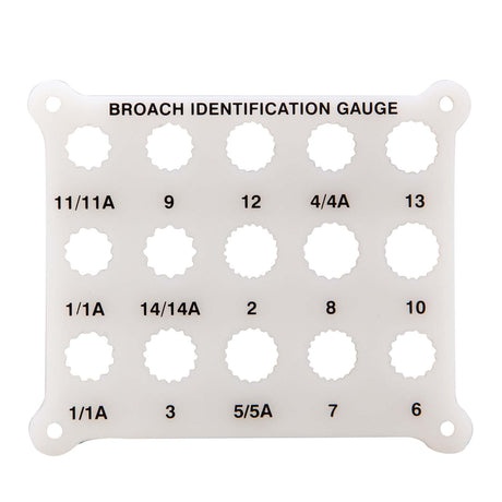 PlumbMaster Approved 91307 Alloy Steel Broach Identification Gauge