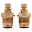 PlumbMaster Approved 10587NL Rb-5x Wb No-Lead Right Hand Hot & Left Hand Cold Stem with Bonnet (Pair) For Royal Brass Faucets
