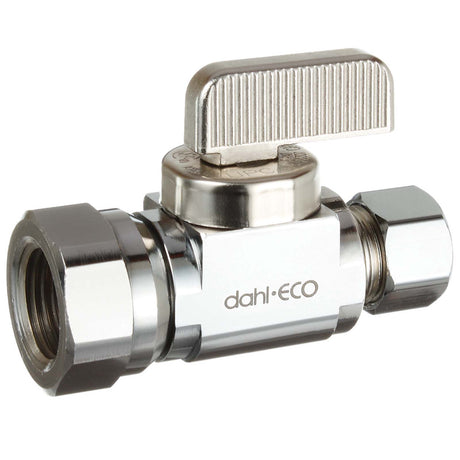 Dahl 511-52-31 3/8" Brass (Lead Free) 1/4-Turn Straight Supply Stop